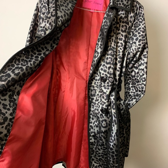 Betsy Johnson Animal Print Peacoat - size US M - Picture 3 of 3